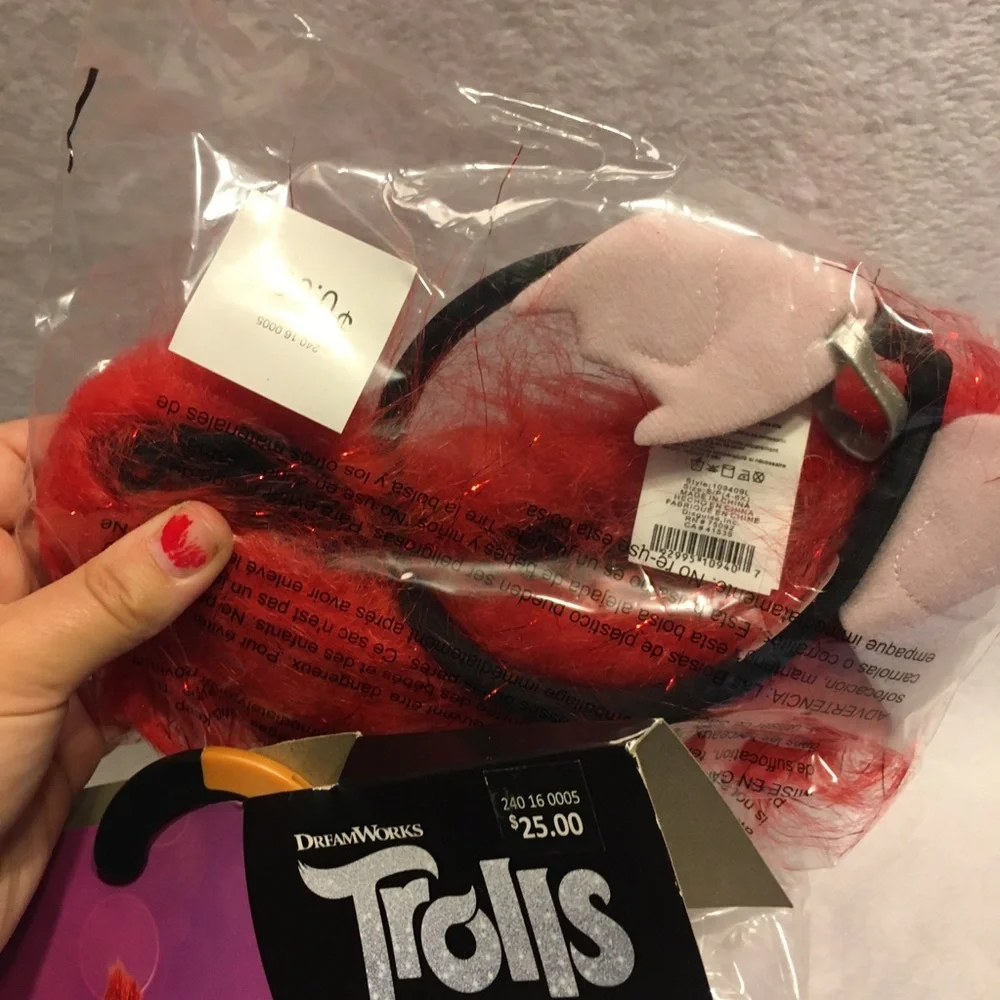 NWT‎ Trolls Halloween kids costume Barb